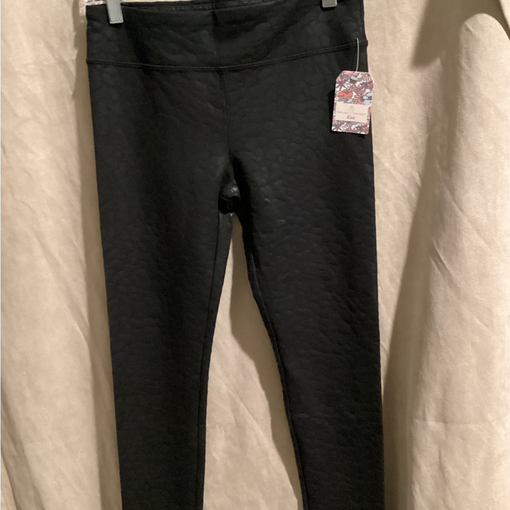 Threads 4 Thought Textured Black Leggings